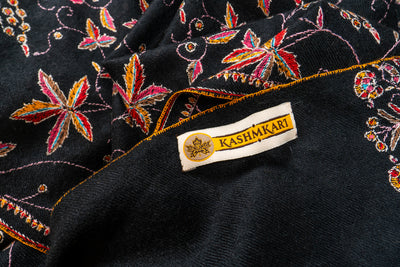 Noor-e-Zun – Hand Embroidered Sozni Pashmina Shawl