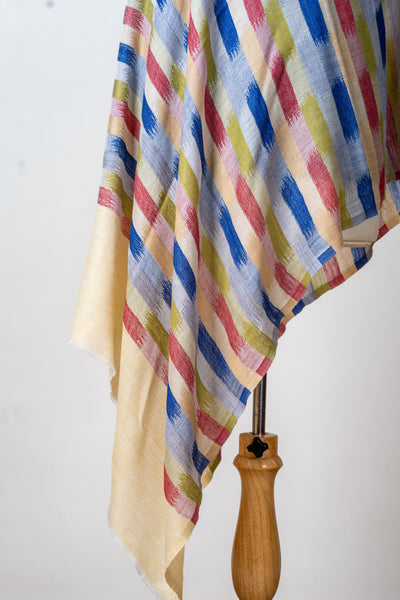 Brushstroke Breeze: 120 Count Merino Wool Scarf