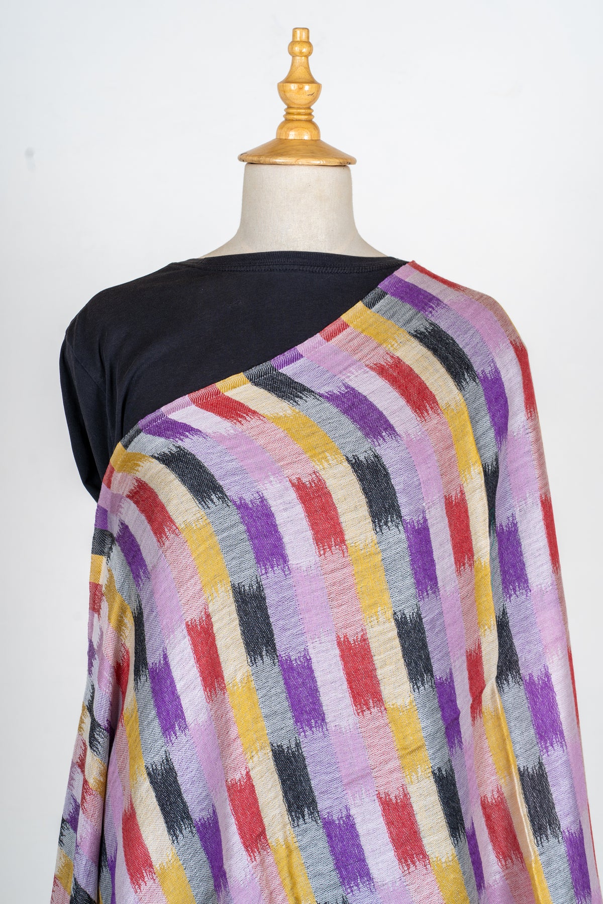Rang Saavan: 120 Count Merino Wool Printed Stole