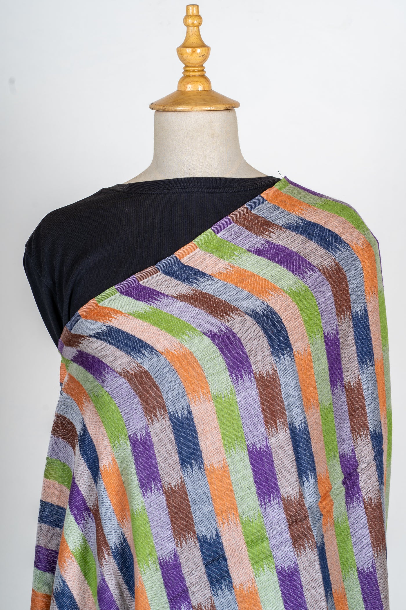 Harlequin Hues: 120 Count Merino Wool Scarf