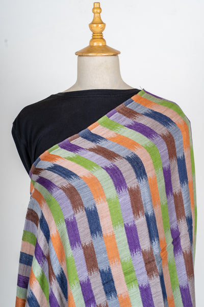 Harlequin Hues: 120 Count Merino Wool Scarf