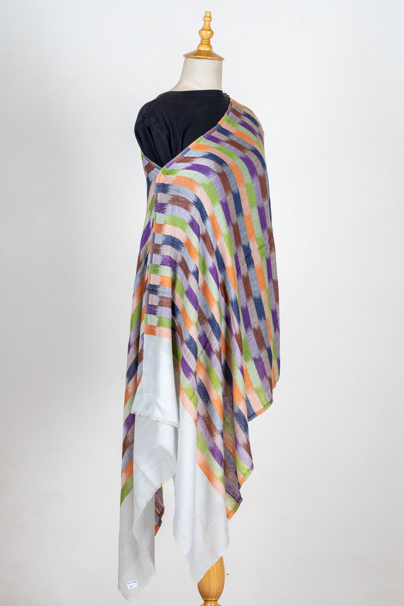 Harlequin Hues: 120 Count Merino Wool Scarf