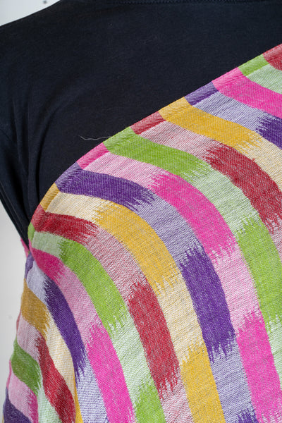 Rangrez Melody: Printed Merino Wool Scarf in 120 Count Weave