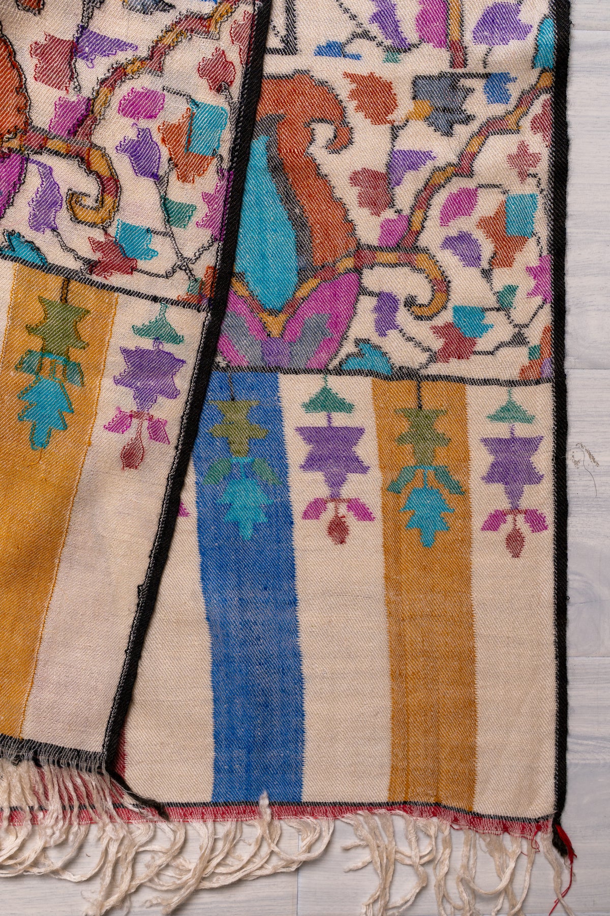 3 Yards Handwoven Kani Pashmina Shawl