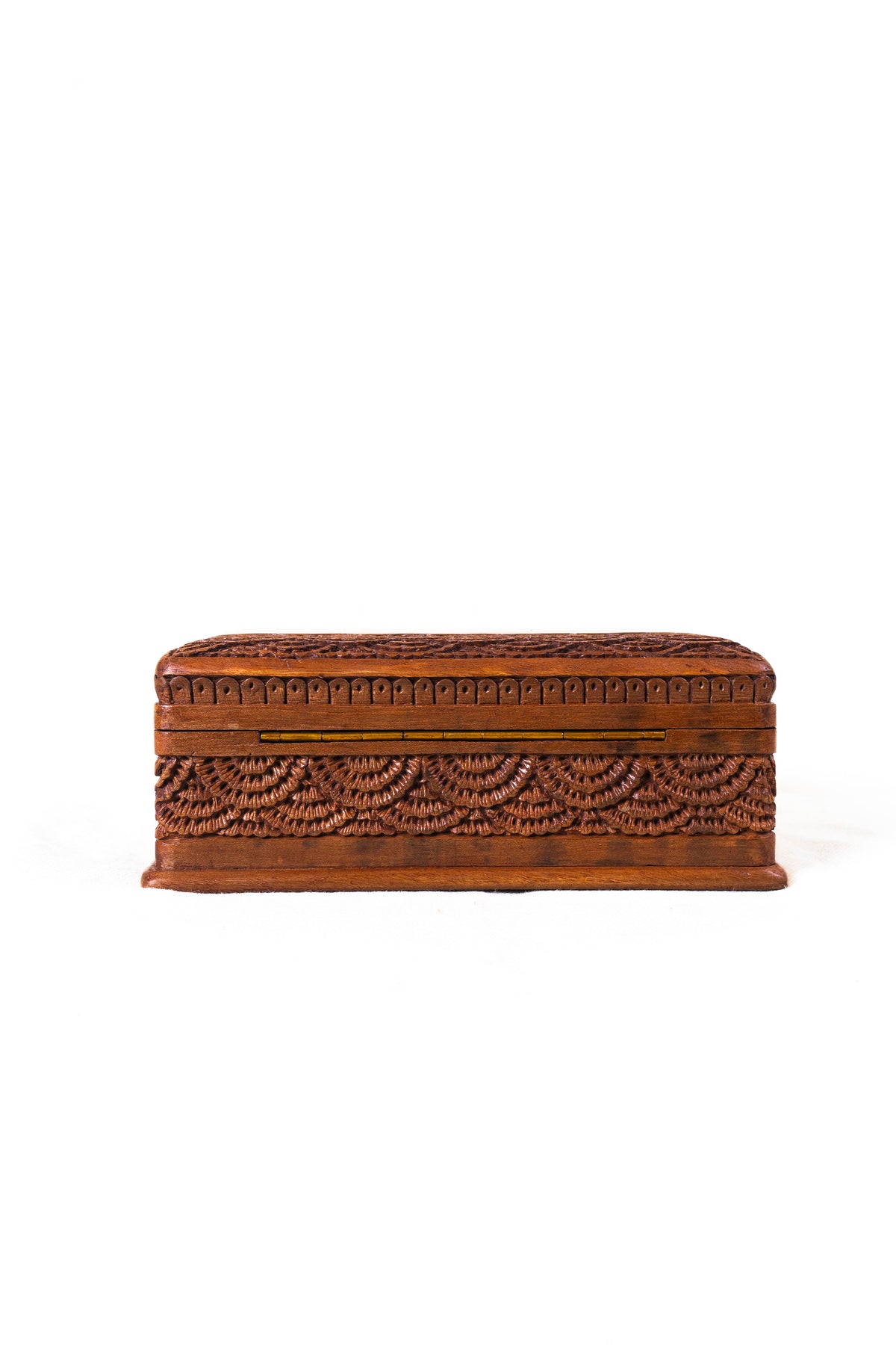 Handcrafted Walnut Wood Box with Hidden Lock