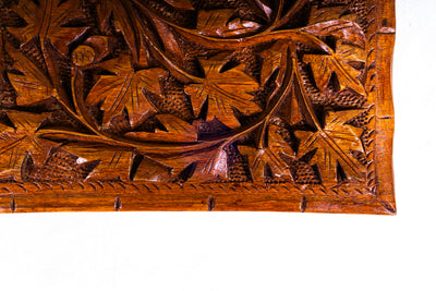 Kashmiri Hand-Carved Wooden Storage Box