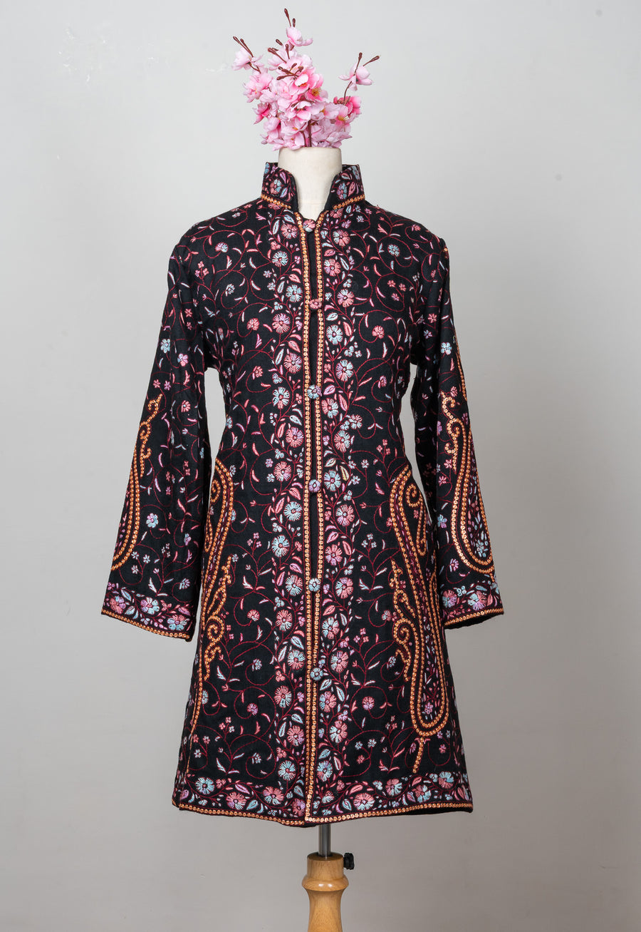 Twilight Garden: Sozni Hand Embroidered jacket