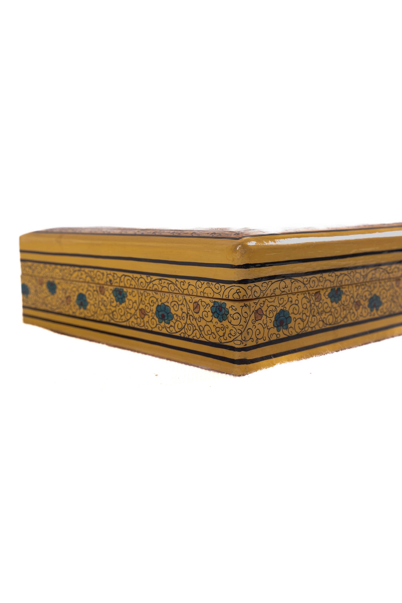 Harmony Rectangular Hand-Painted Paper Mache Box