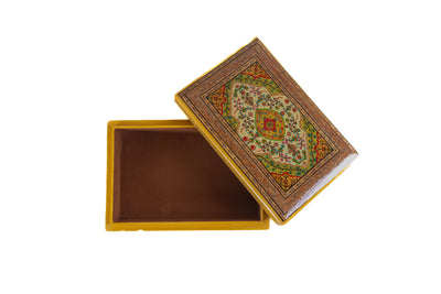 Harmony Rectangular Hand-Painted Paper Mache Box