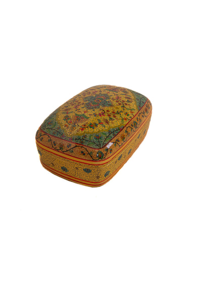 Meadow Harmony Rectangular Hand-Painted Paper Mache Box