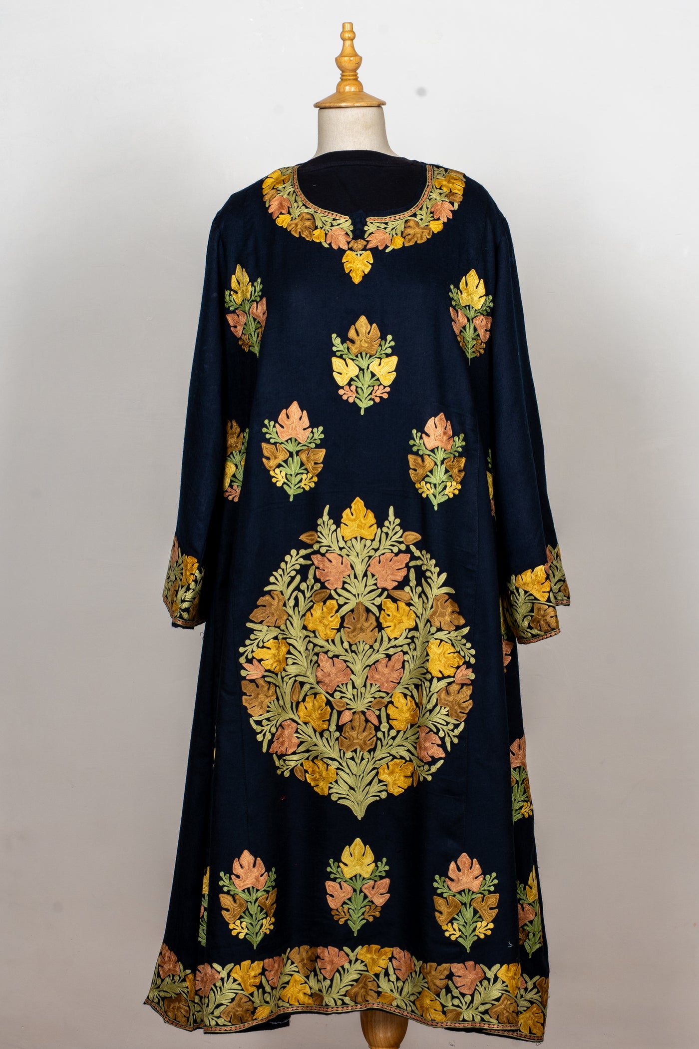 Navy Regal Aari Embroidered Abaya
