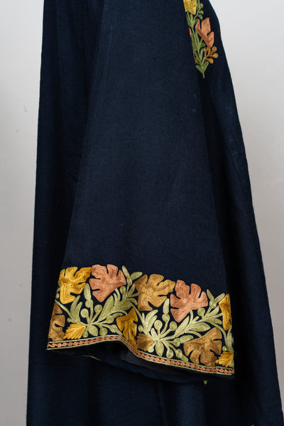 Navy Regal Aari Embroidered Abaya
