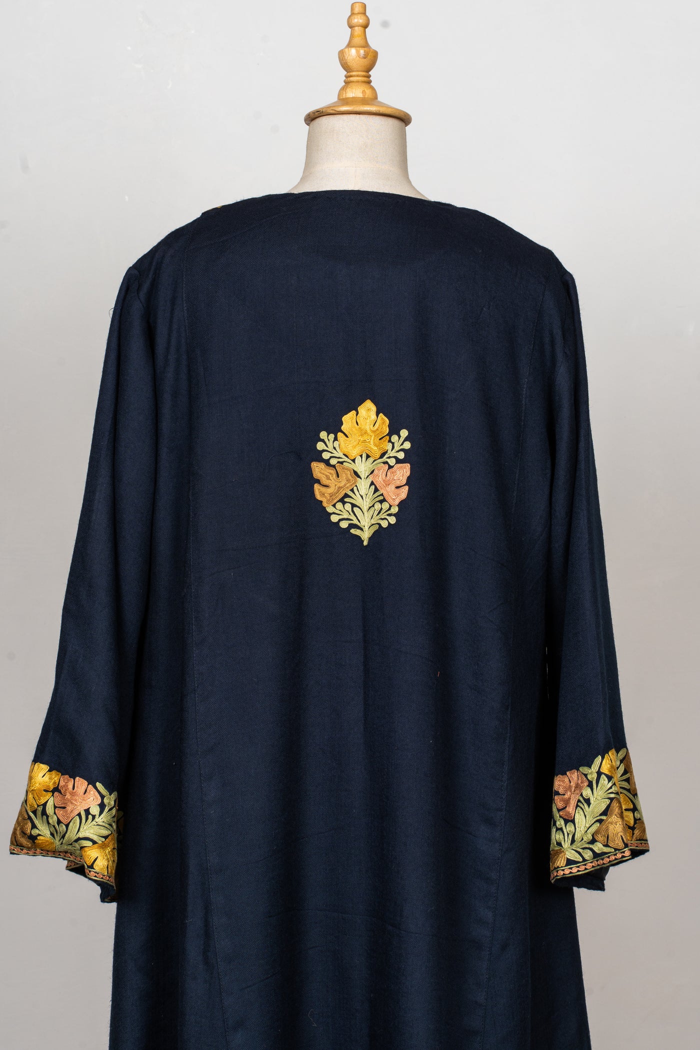 Navy Regal Aari Embroidered Abaya