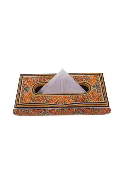 Paisley Grandeur Hand-Crafted Paper Mache Tissue Box