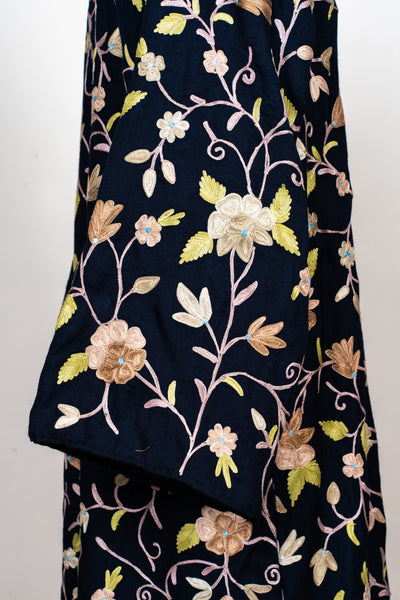 Midnight Vine Aari Embroidered Abaya