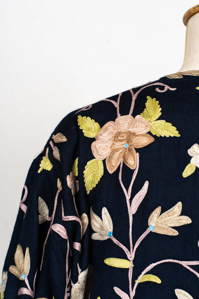 Midnight Vine Aari Embroidered Abaya