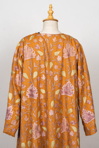Amber Leaf Aari Embroidered Abaya