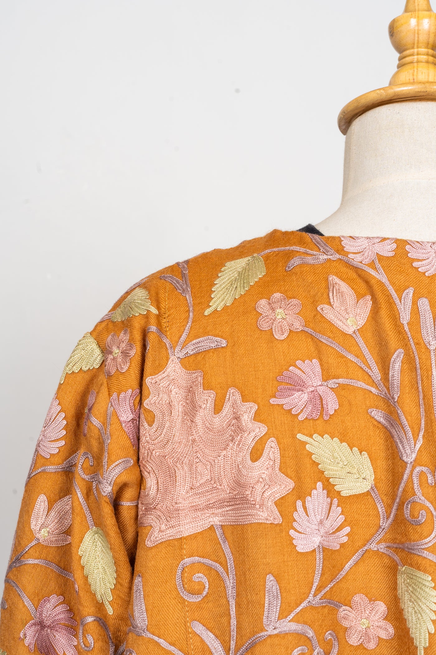Amber Leaf Aari Embroidered Abaya