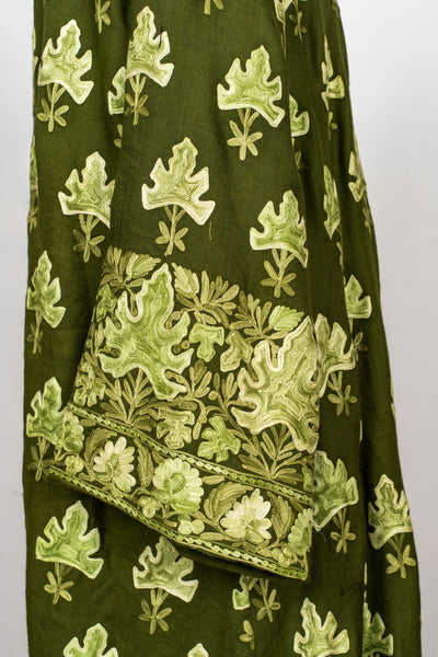 Olive Grove Aari Embroidered Abaya