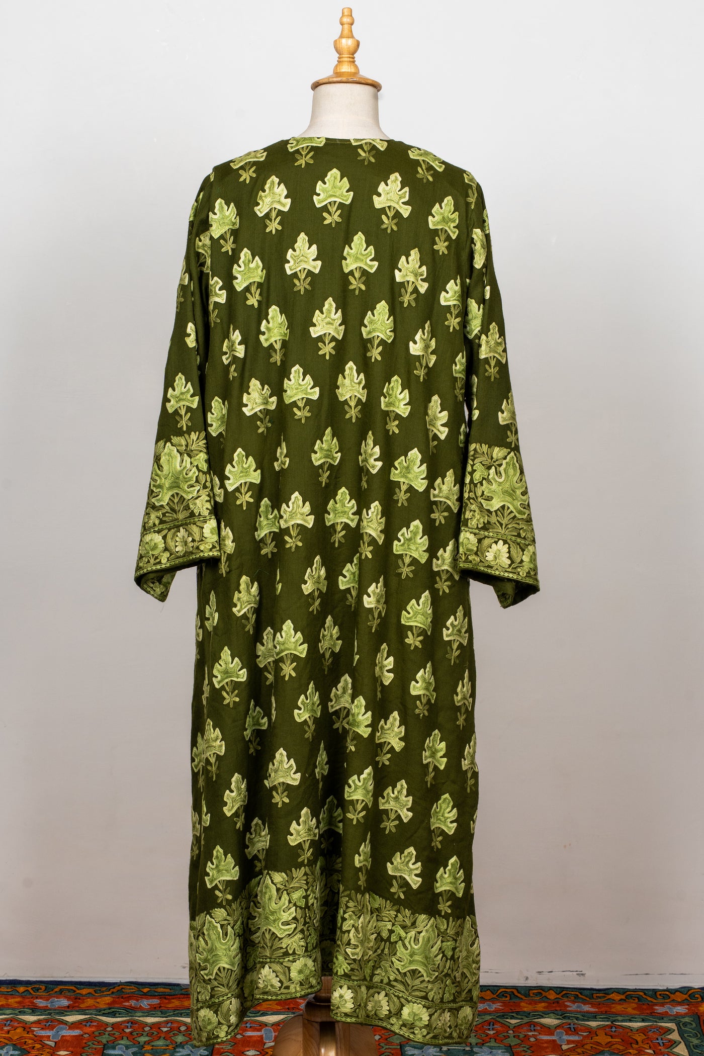 Olive Grove Aari Embroidered Abaya