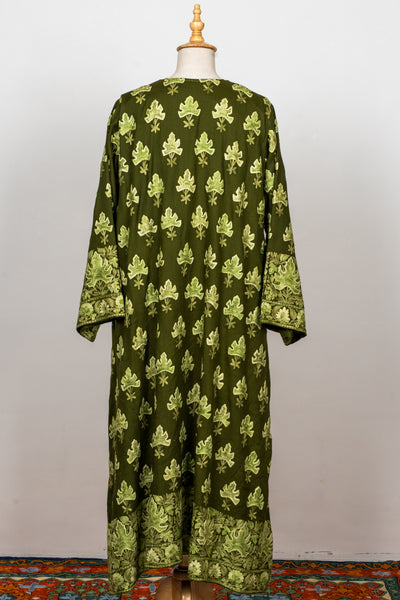 Olive Grove Aari Embroidered Abaya
