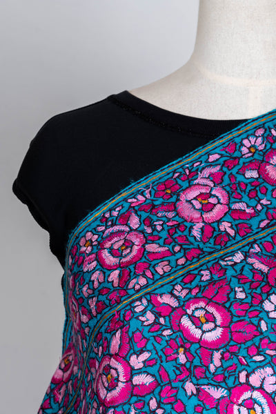 Shabnam Gul – Hand-Embroidered Sozni Jamawar Shawl in Merino Wool