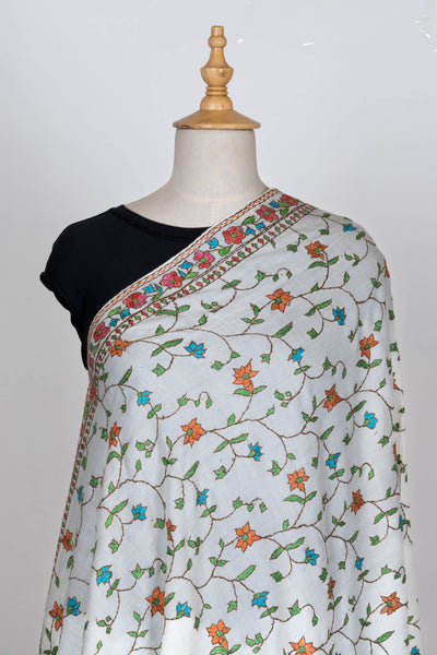 Bahaar-e-Jaam – Merino Wool Shawl with Sozni Hand Embroidery