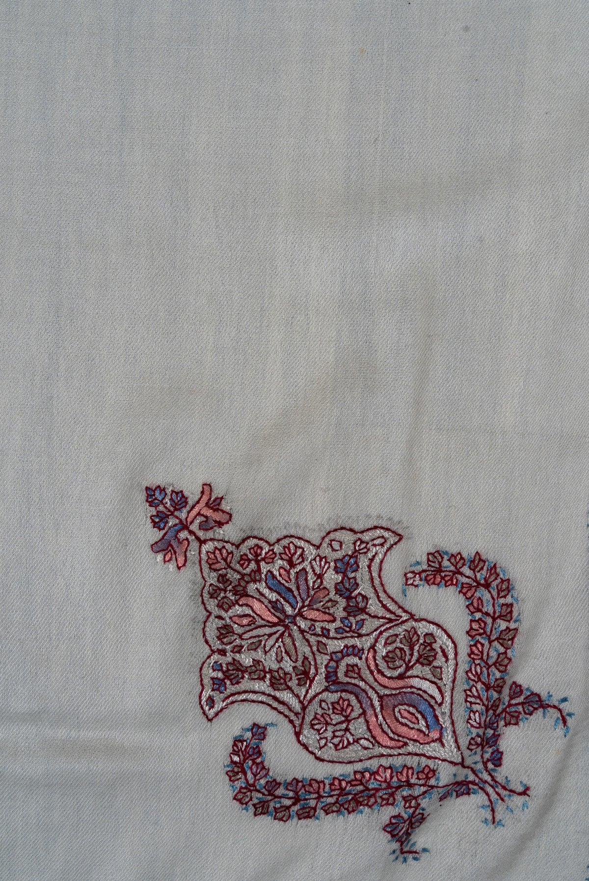 Rose Mosaic Rumal — 58" Sozni Hand Embroidered