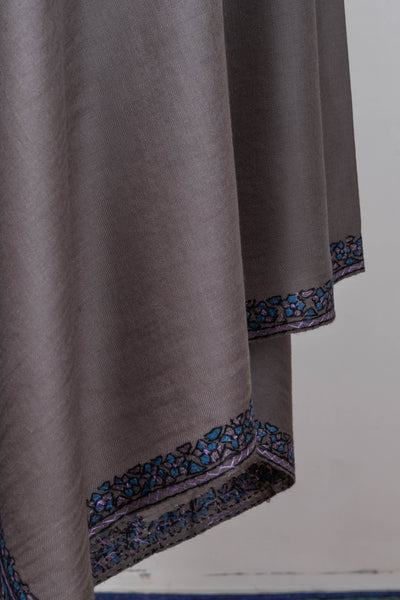 Shaam-e-Falak – Merino Wool Shawl with Sozni Hand Embroidery