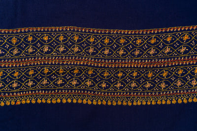 Moonlit Elegance: Kashmiri Hand Embroidered Shawl