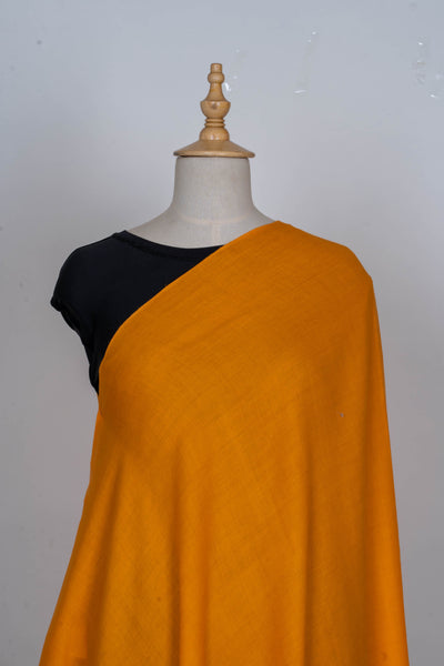 Golden Glow: A Plain Merino Wool Shawl of Radiant Warmth