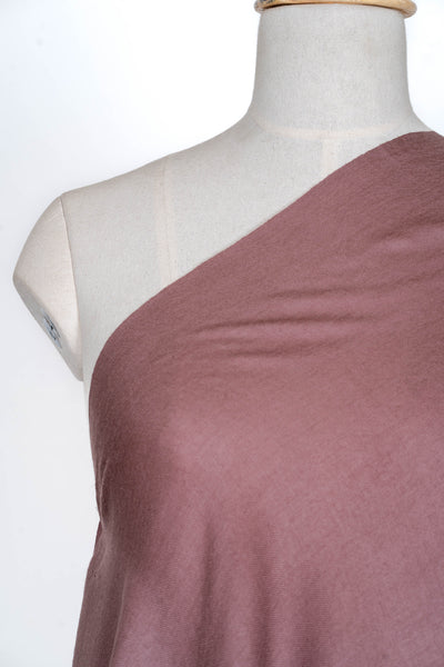 Dusty Cocoa: A Plain Merino Wool Shawl of Subtle Sophistication