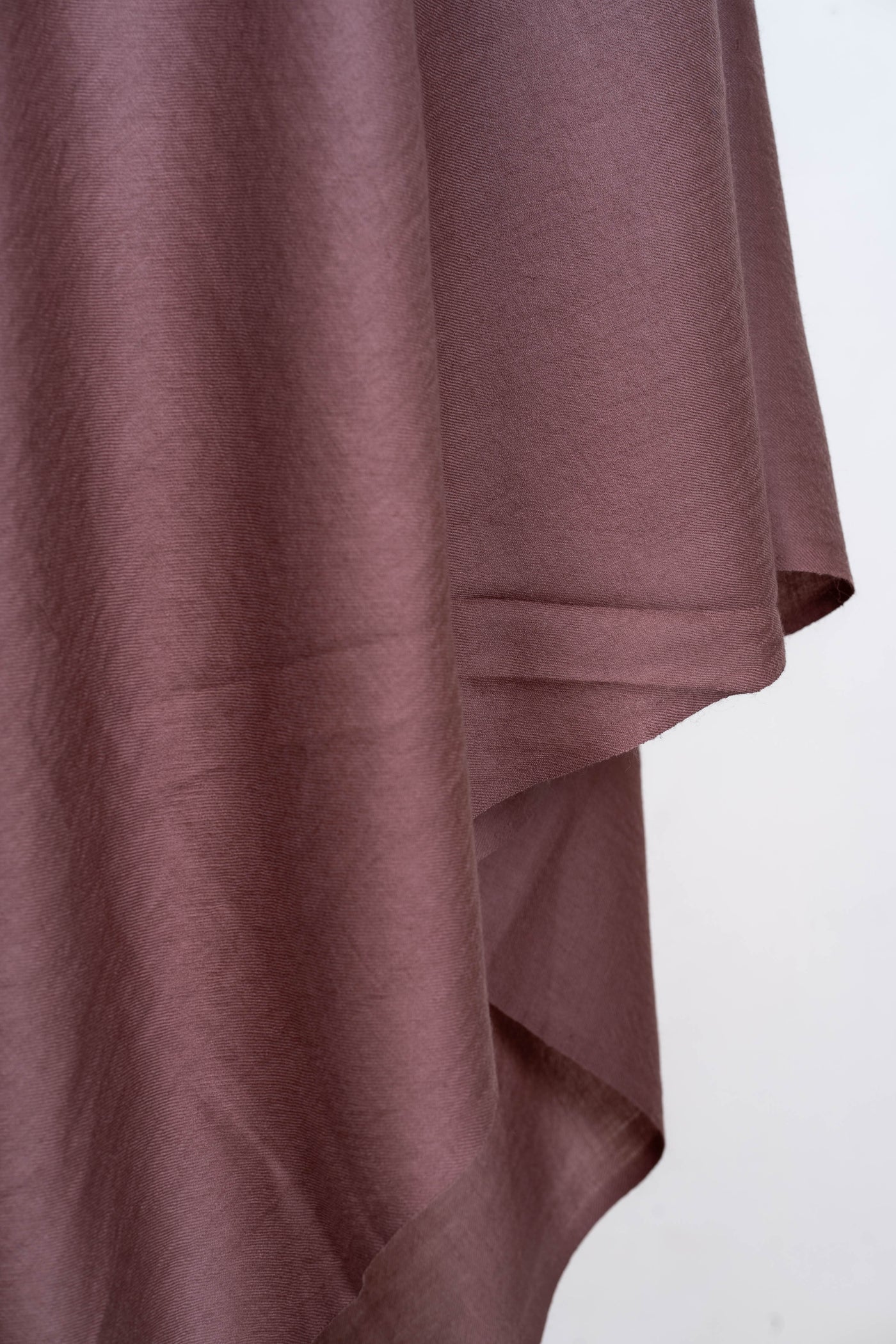 Dusty Cocoa: A Plain Merino Wool Shawl of Subtle Sophistication