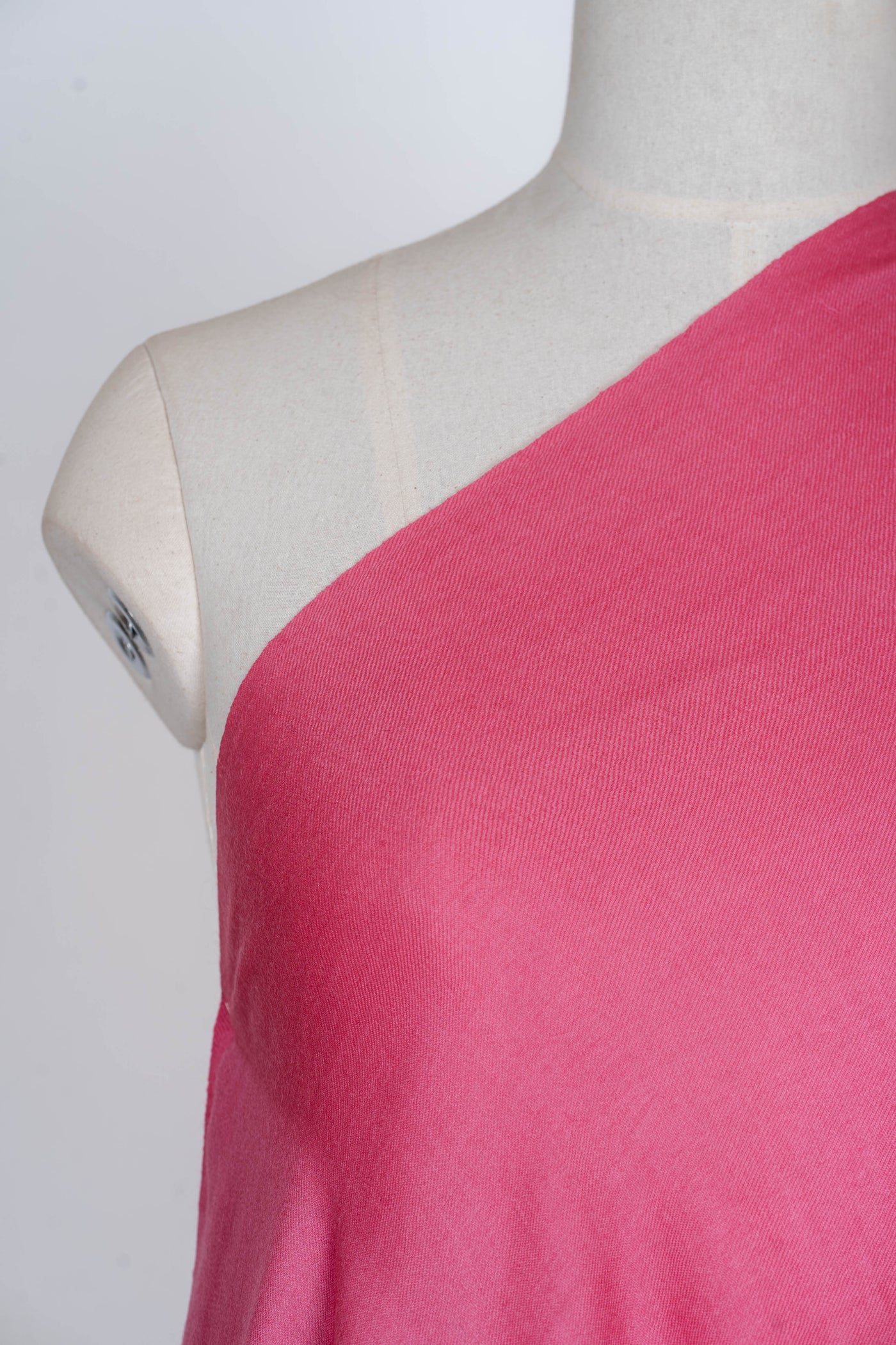 Blush Whisper: A Plain Merino Wool Shawl in Soft Rose