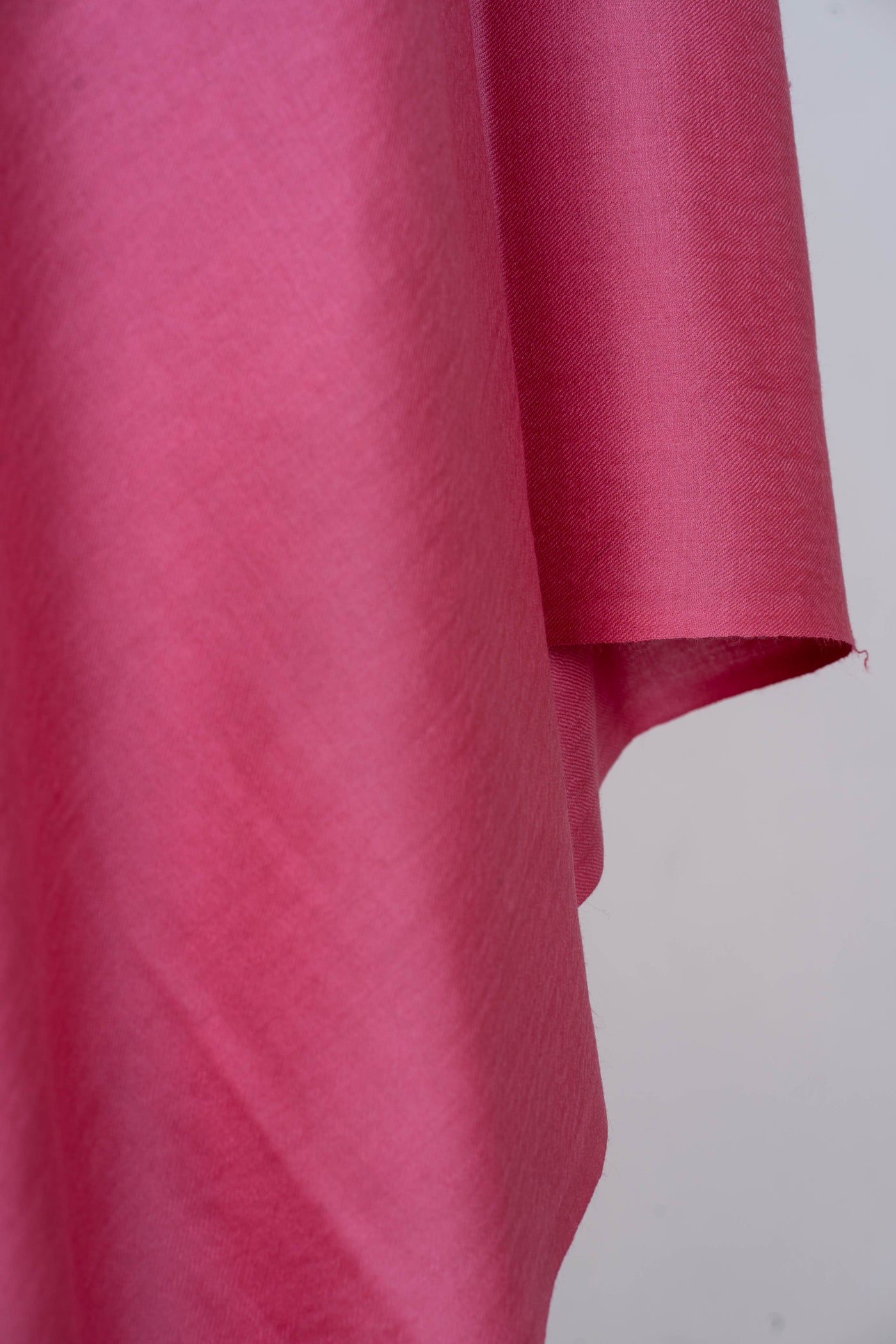 Blush Whisper: A Plain Merino Wool Shawl in Soft Rose