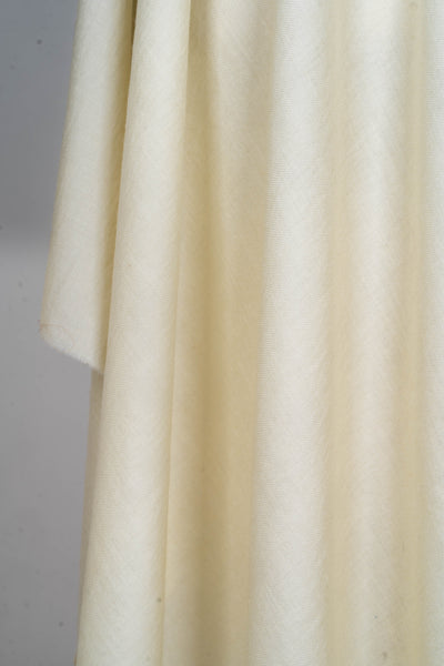 Ivory Glow: A Plain Merino Wool Shawl in Classic White