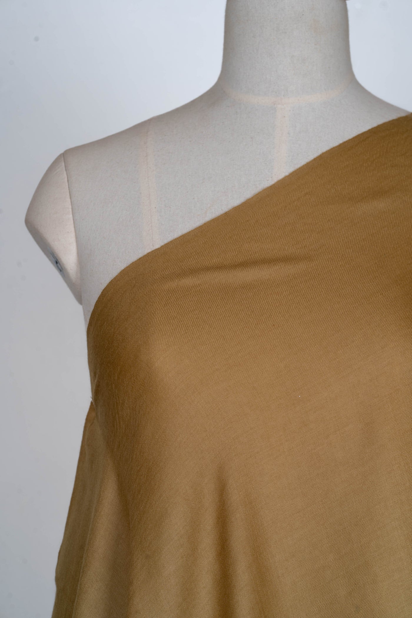 Golden Sand: A Plain Merino Wool Shawl of Warm Neutrals