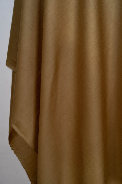 Golden Sand: A Plain Merino Wool Shawl of Warm Neutrals