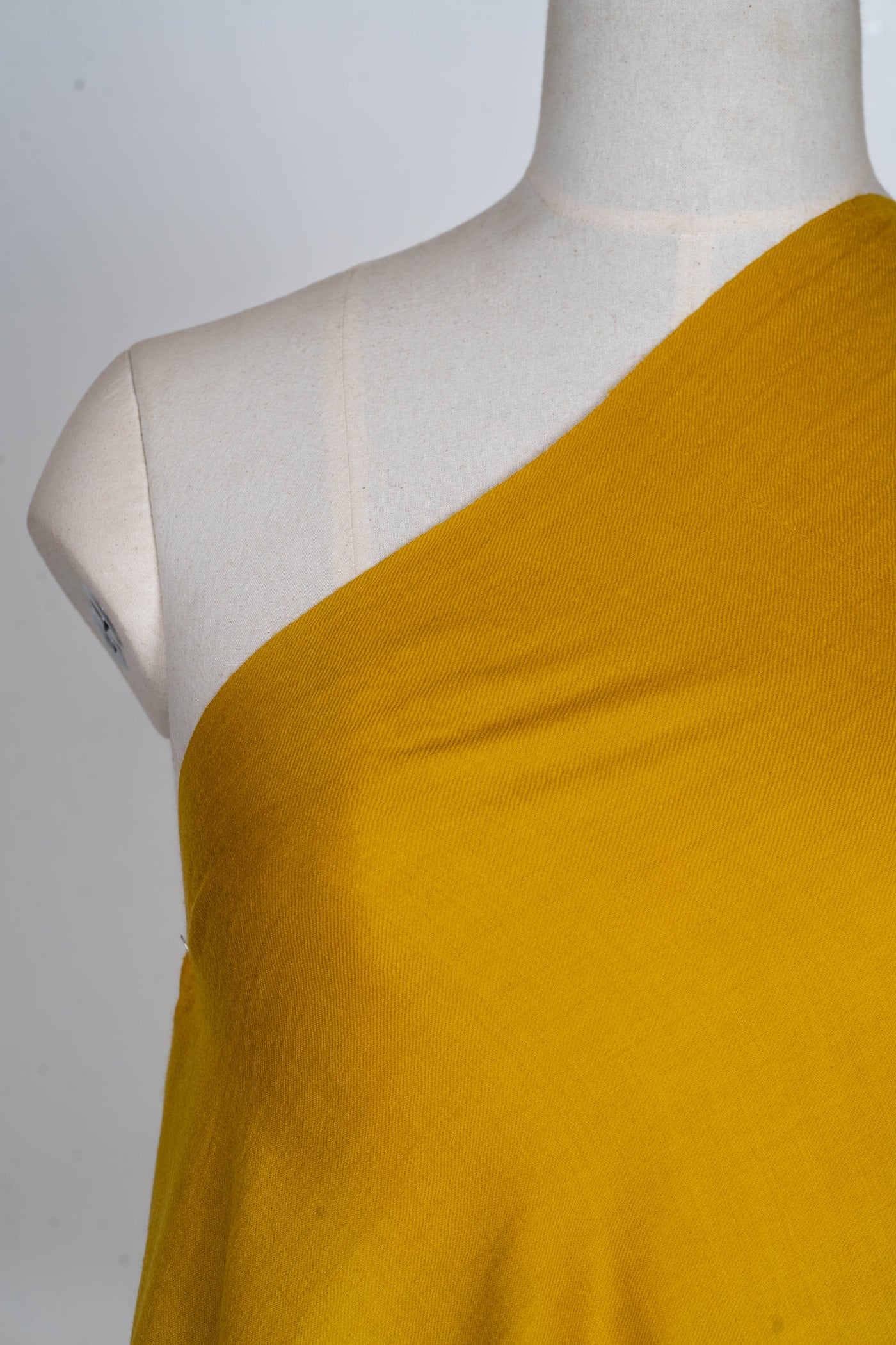 Golden Ochre: A Plain Merino Wool Shawl of Radiant Warmth