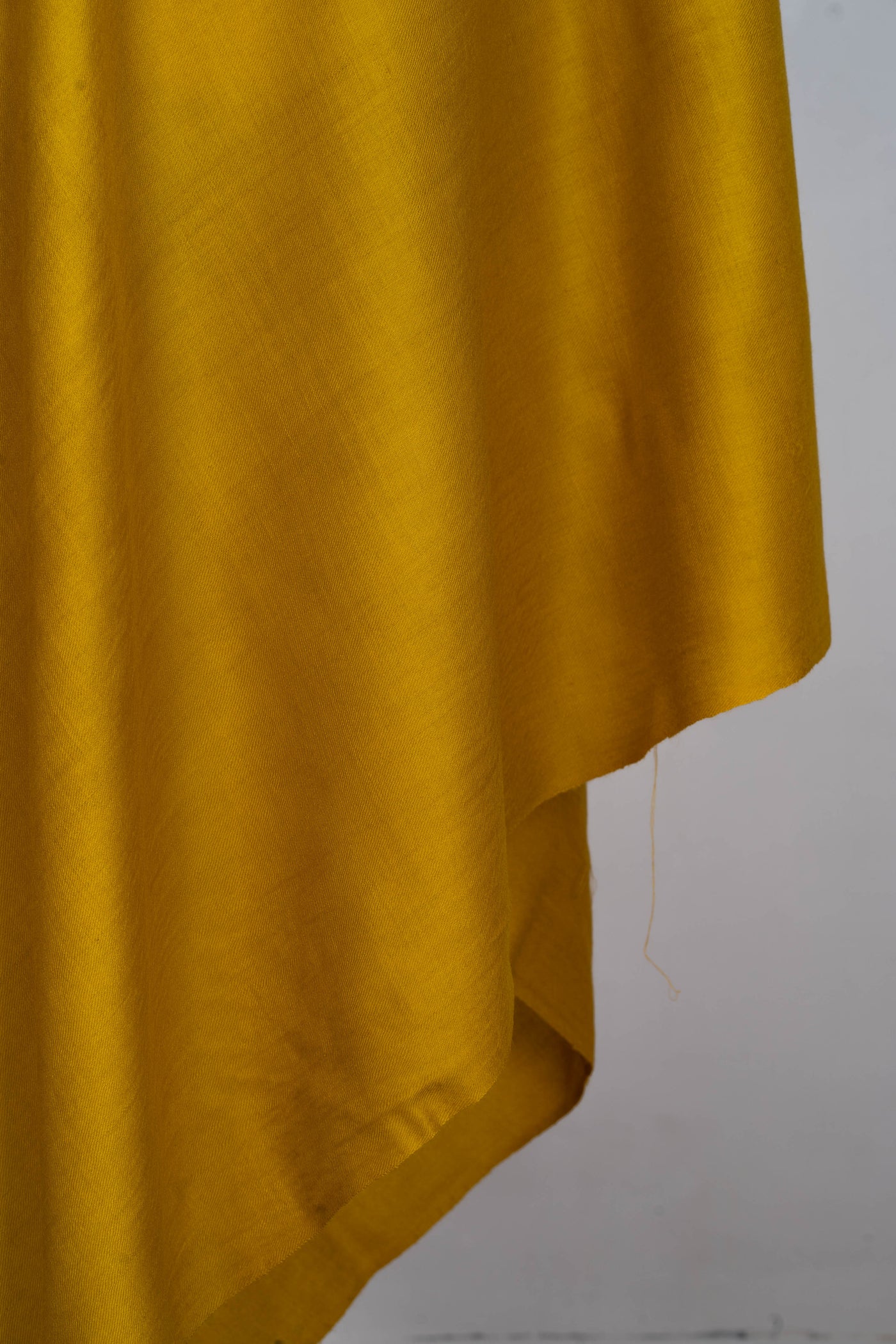 Golden Ochre: A Plain Merino Wool Shawl of Radiant Warmth