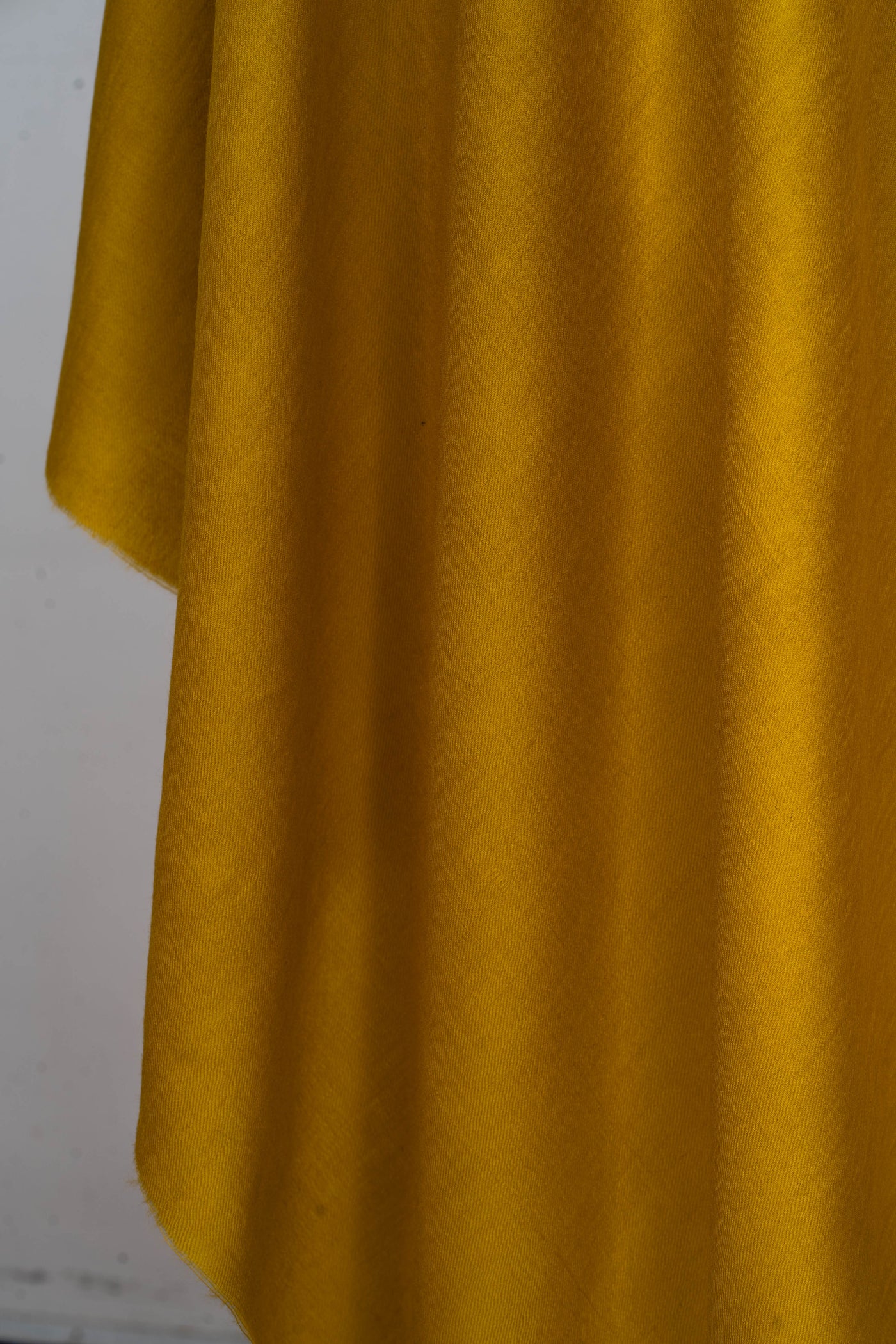 Golden Ochre: A Plain Merino Wool Shawl of Radiant Warmth