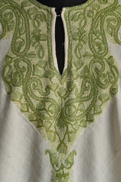 Verdant Grace Aari Hand Embroidery Poncho