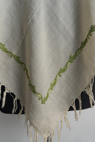 Verdant Grace Aari Hand Embroidery Poncho