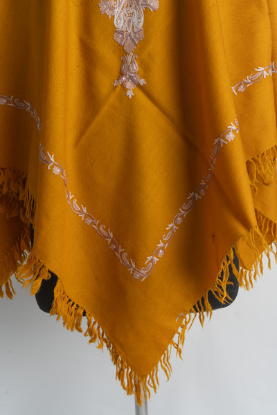 Sunset Glow Aari Hand Embroidery Poncho