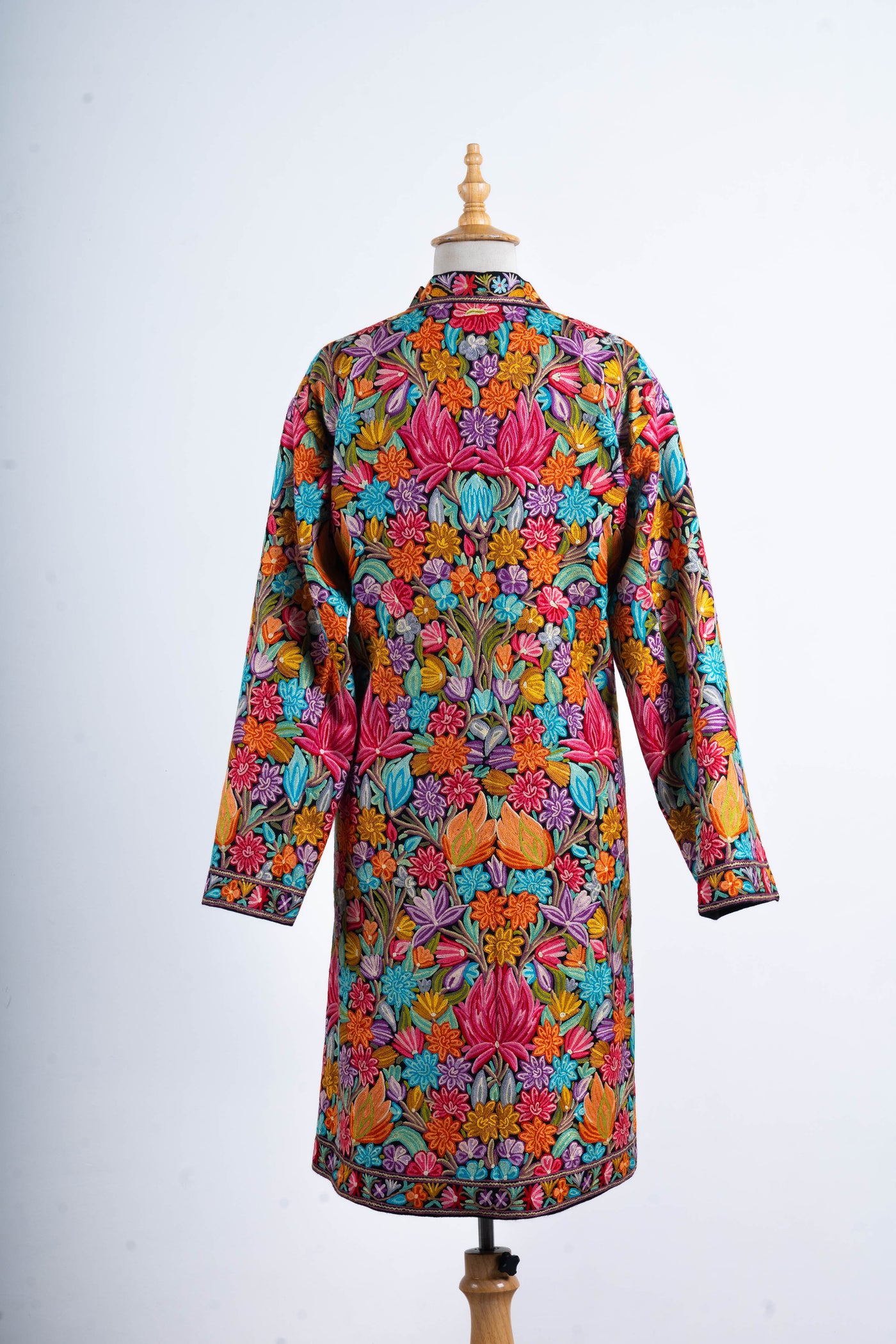 Gulistan Charm - Aari Hand Embroidered Long Jacket