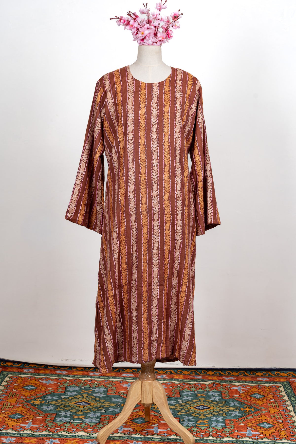 Autumn Trail Aari Embroidered Abaya
