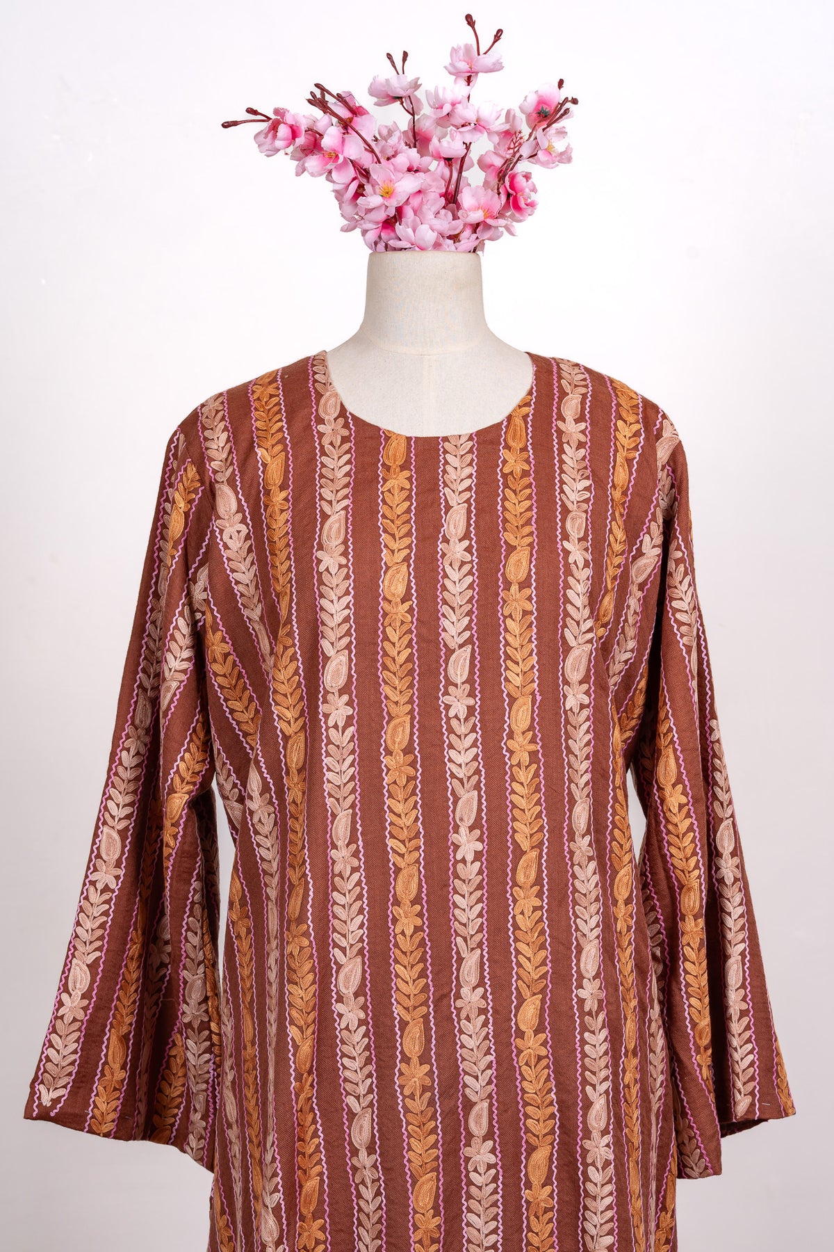 Autumn Trail Aari Embroidered Abaya