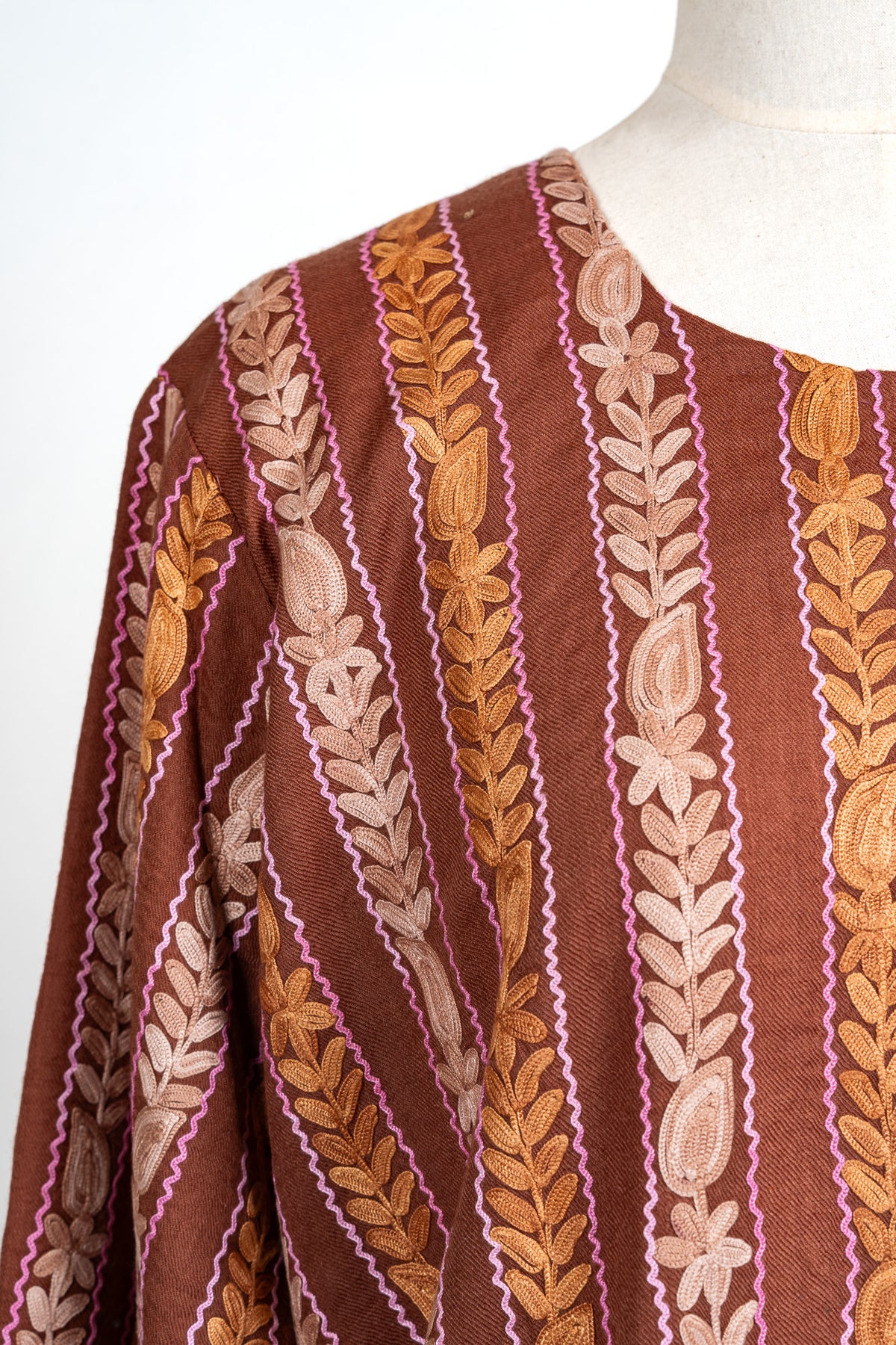 Autumn Trail Aari Embroidered Abaya