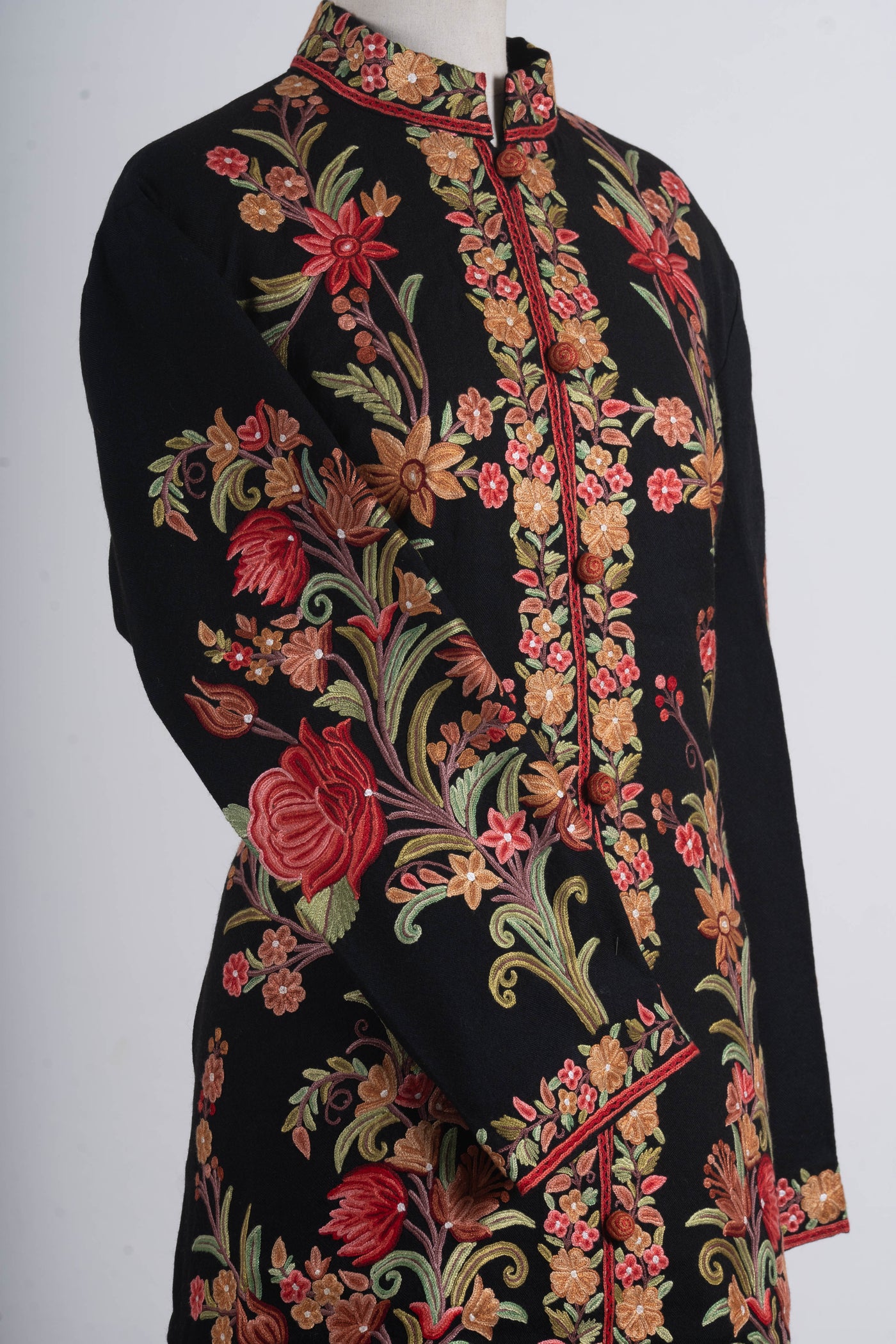 Shahi Gulzar - Aari Hand Embroidered Long Jacket