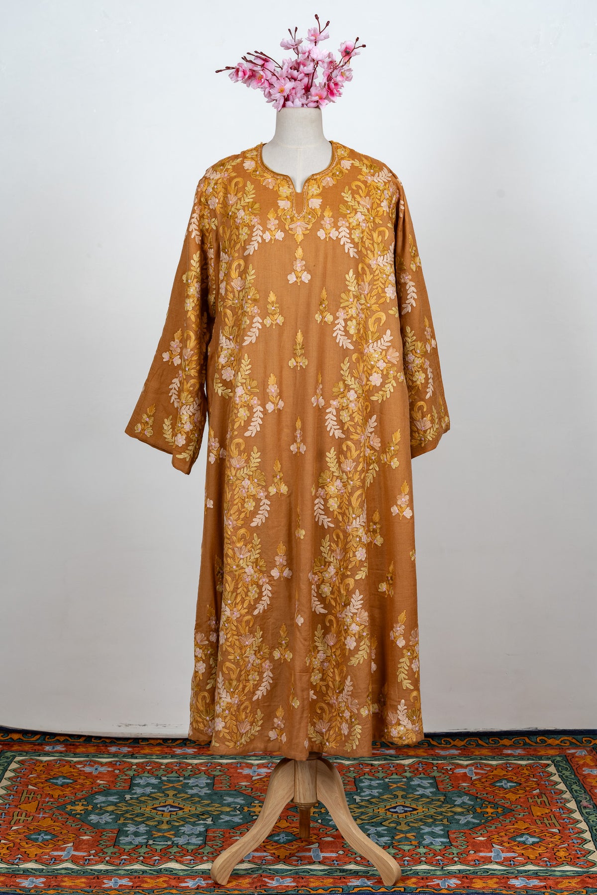 Golden Harvest Aari Embroidered Abaya